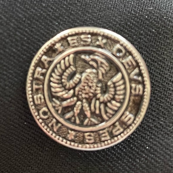 CHAPS Black Italian Suit Wool Blend BlazerMens 44L GREAT BUTTONS - Picture 2 of 10